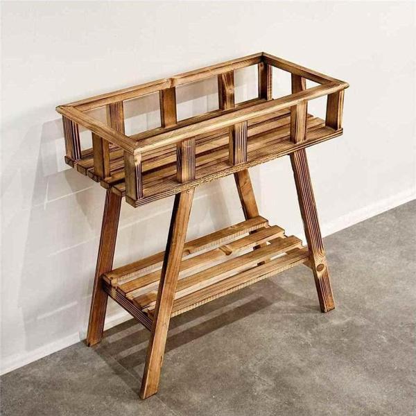 Weblonya Ahşap Çiçeklik Raf Saksı Standı 2033 - Image 1