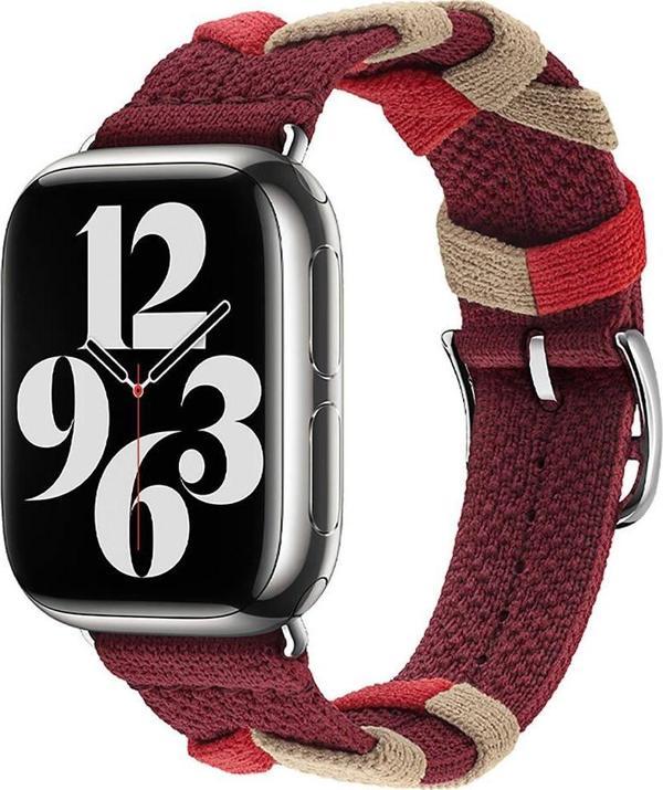 Watch 44mm Uyumlu KRD-97 Sarmal Örgü Tasarımlı Lüx Kordon - Image 1