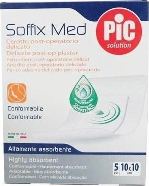 Pic Solution Soffixmed Yoğun Emici Pedli Steril Yara Örtüsü 10 cmx10 cm 5'Li - Image 1