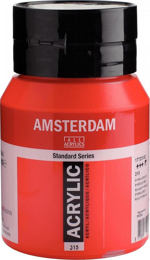 Amsterdam Standart 500 ml Akrilik Boya Pyrrole Red / 315 - Image 1
