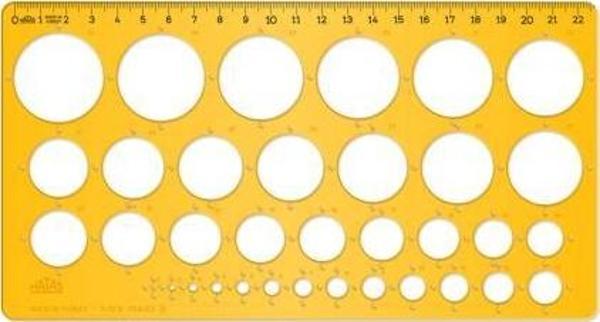 Hatas 1-35 mm Cetvelli Ekonomik Daire Şablonu / 02271 - Image 1
