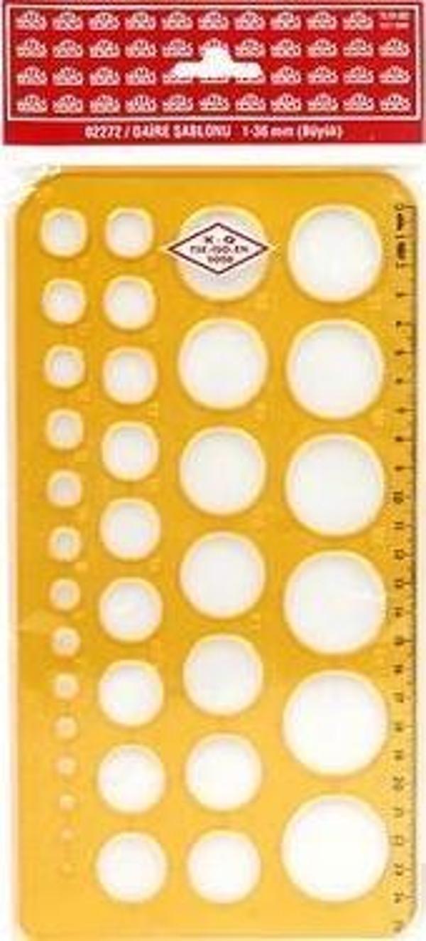 Hatas 1-36 mm Büyük Daire Şablonu / 02272 - Image 1
