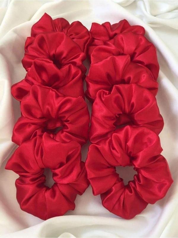 Bride Glim 10'Lu Kına Gecesi Hediye Kırmızı Nedime Toka Seti - Image 1