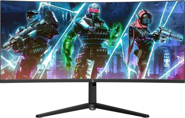 Gamepower Wq34 34'' 1Ms 180Hz Curved 2K Uwqhd 3440*1440 Gaming Monitör - Image 1