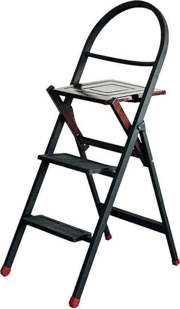 Weblonya Merdiven Sandalye Katlanır Metal Merdiven 3 Basamaklı 8028 - Image 1