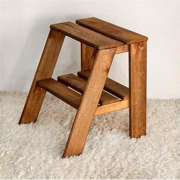 Weblonya Merdiven Tabure Ahşap Basamak Yükseltici 6032 - Image 1