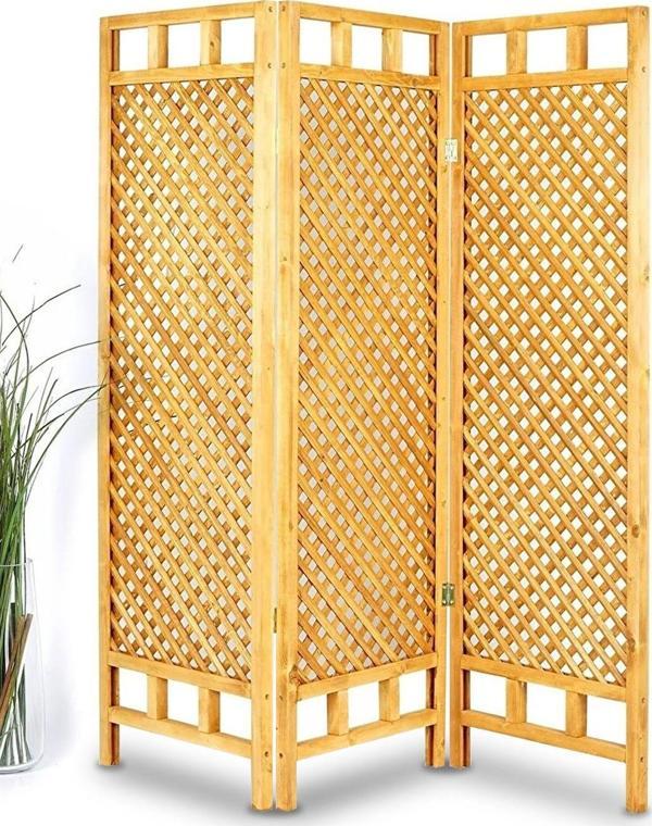 Weblonya Paravan Ahşap Seperatör Ara Bölme Dekoratif Paravan 6075 - Image 1