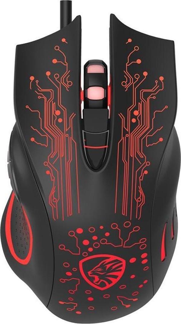 Hytech Hy-X8 3200Dpı RGB 6 Button Eagle Siyah Gaming Oyuncu Mouse (1.5 Metre Kablo Uzunluğu) - Image 1