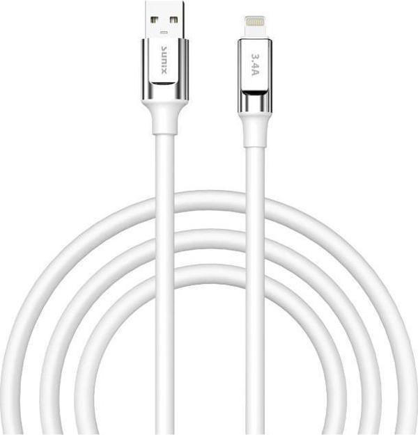 Sunix 3.4A Lightning Şarj ve Data Kablosu Beyaz SC-64 - Image 1