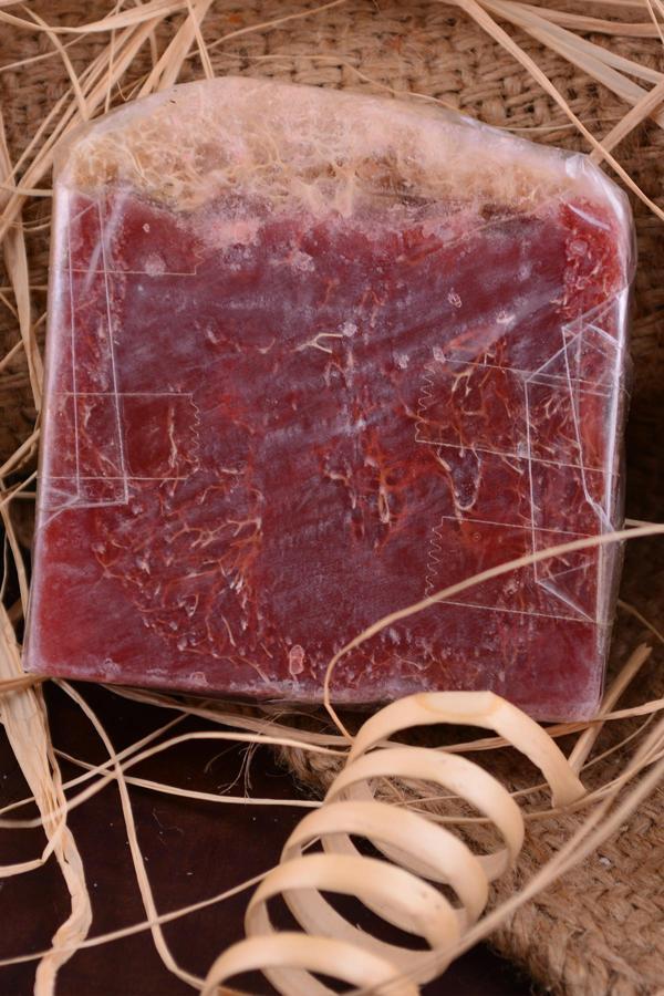 Doğal Dağ Çileği Sabunu Peeling Etkili Akneli Cilt Bakım Sabunu - Image 1