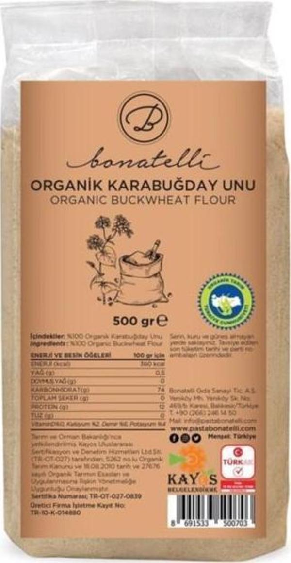 Bonatelli Organik Karabuğday Unu 500 g ℮ - Image 1