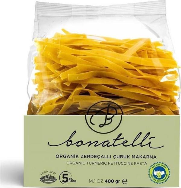 Bonatelli Organik Zerdeçallı Çubuk Makarna 400 g ℮ - Image 1