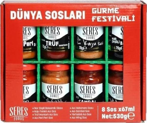 Seres Gourmet  Dünya Sosları Gurme Festivali (8x67 ml) -530 Gr - Image 1