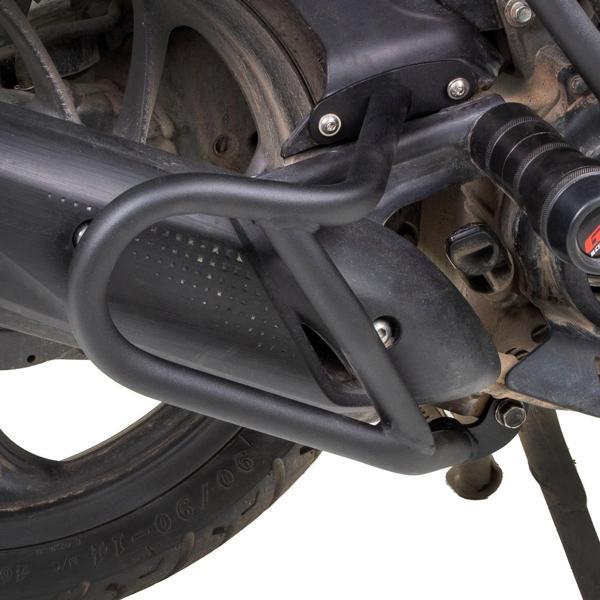 GP Kompozit Honda Dio 2021-2024 Uyumlu Egzoz Koruma Demiri Siyah - Image 1