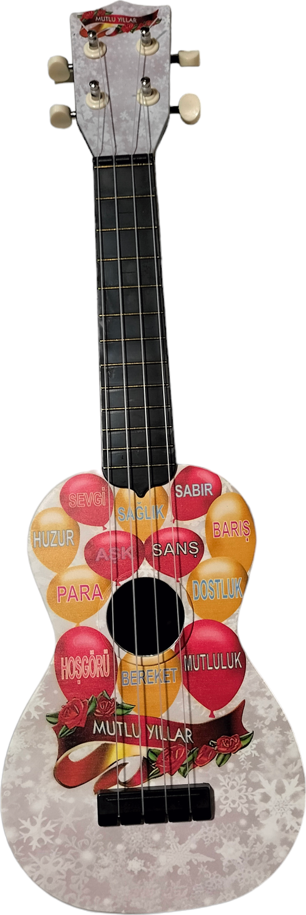 Hawiian XU21NEWYEAR Soprano Ukulele Yeni Yıl Desenli Kapak - Image 1