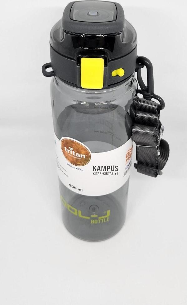 Gıpta Cool-J Well 900Ml Siyah Askılı Kilitli Tritan K7561 Matara - Image 1