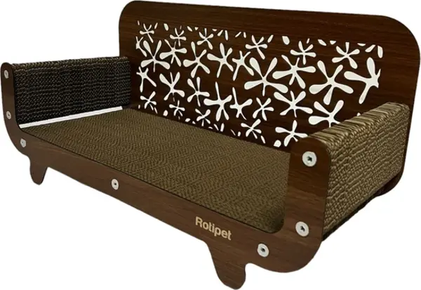 Rotipet Karton Kedi Tırmalama Koltuk 59 x 30 x 25 cm - Image 1