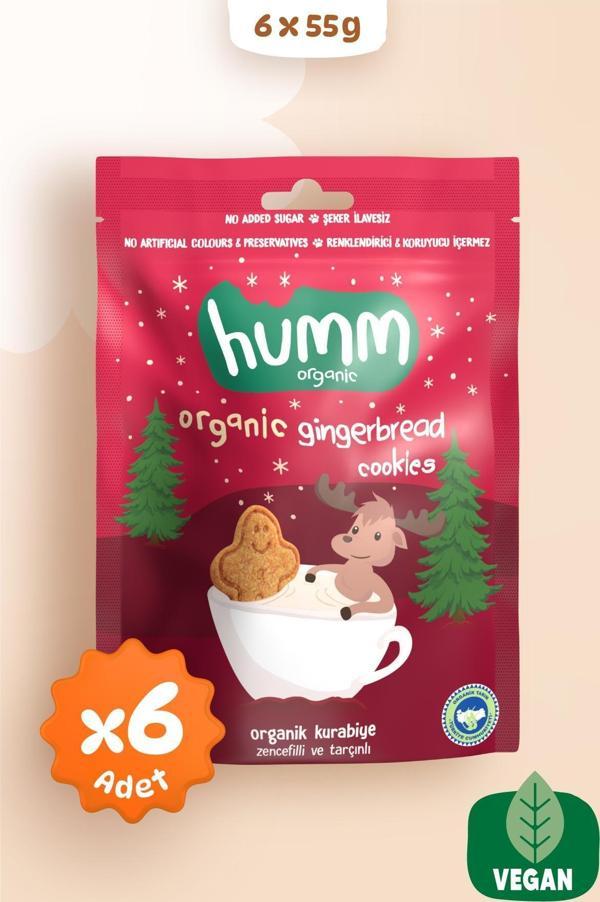 Organik Vegan Zencefilli ve Tarçınlı Kurabiye - 6 adet - Image 1