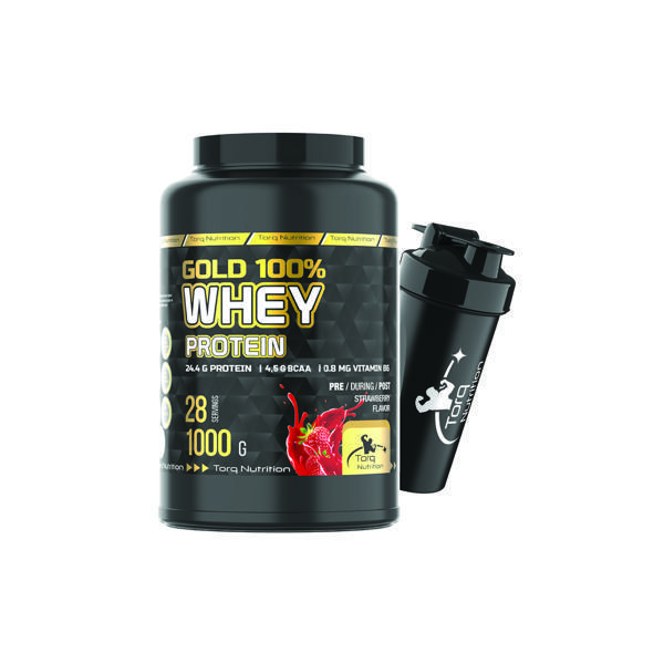 Torq Nutrition Gold Whey Protein Çilek Aromalı 1000 gr - Image 1