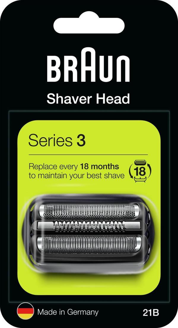 Braun Series 3 21B Tıraş Makinesi Yedek Başlığı - Siyah - Image 1