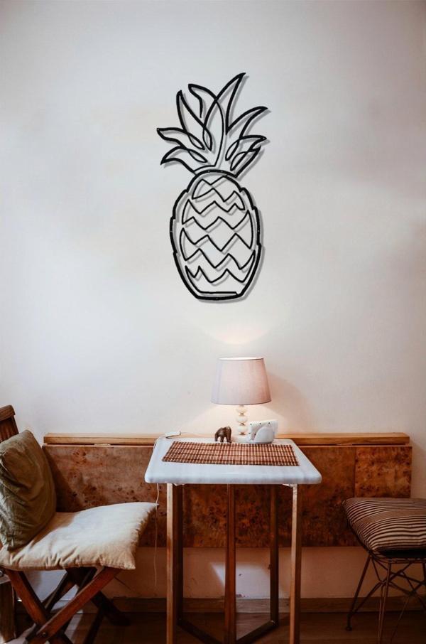 Evbuya Ananas - Metal Duvar Objesi - Image 1