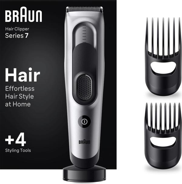 Braun Series 7 HC7390, Erkekler İçin 17 Uzunluk Ayarına Sahip Saç Kesme Makinesi - Image 1