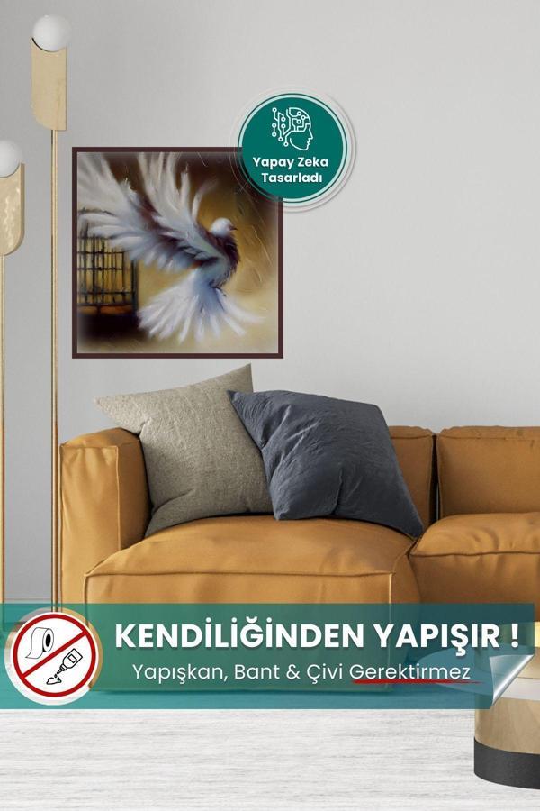 Pi Papers Özgür Kuş, Yağlı Boya Poster-yüksek Çözünürlük Yapışkansız Statik Tutunan Akıllı Kağıt Duvar Poster - Image 1