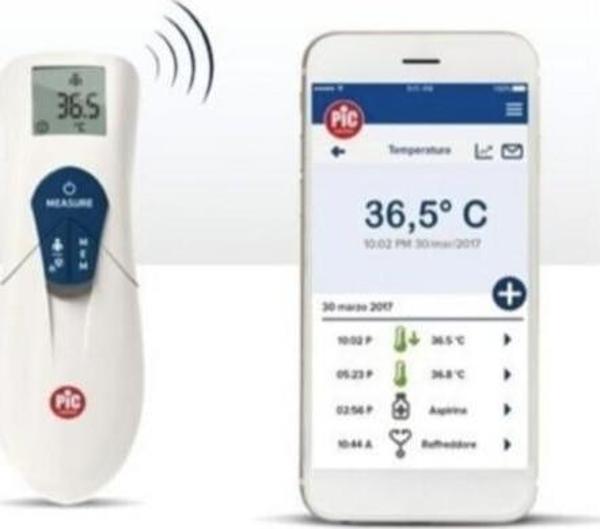 Pic Thermodiary Head Temassız Kızılötesi Ateş Ölçer Bluetooth 3İn1 - Image 1