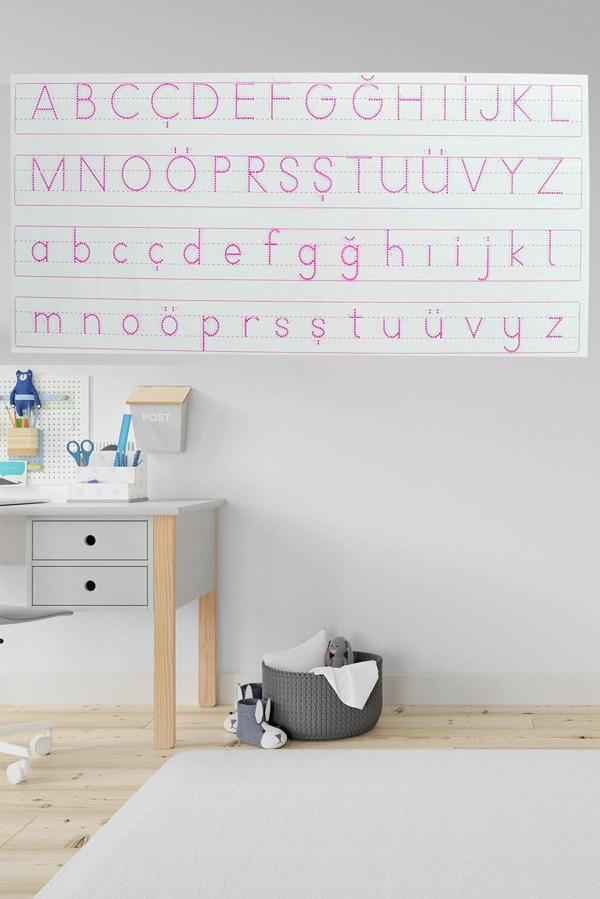 Pi Papers Abc Harfli Kılavuz - Yapışkansız Tutunan, Yeri Değiştirilebilir, Statik Tutunan Pratik Akıllı Kağıt - Image 1