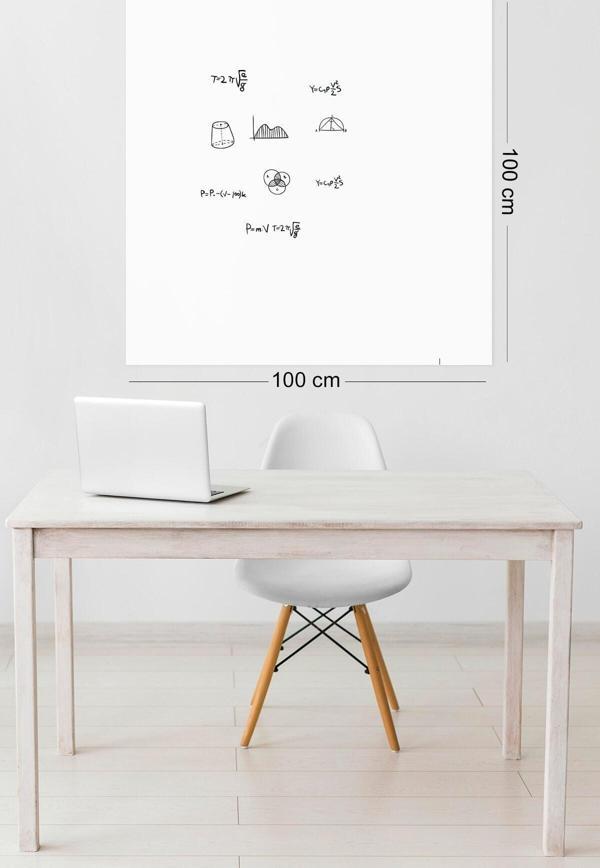 Pi Papers Akıllı Kağıt - 100x100 Cm Beyaz, 1 Alana 1 Hediye, Pratik, Kullanışlı, Yazılıp Silinen Yazı Tahtası - Image 1