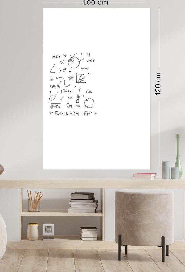 Pi Papers Akıllı Kağıt - 100x120 Cm Beyaz, 1 Alana 1 Bedava, Yapışkansız Çivisiz Bantsız Tutunan Yazı Tahtası - Image 1