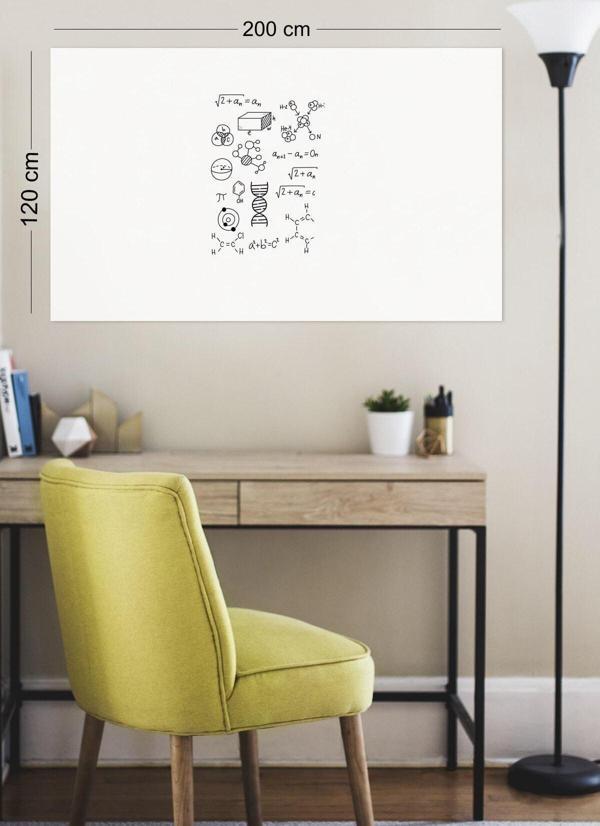 Pi Papers Akıllı Kağıt - 120x200 Cm Beyaz, 2 Adet Elektrostatik Özellikle Tutunan Inovatif Yazı Tahtası - Image 1