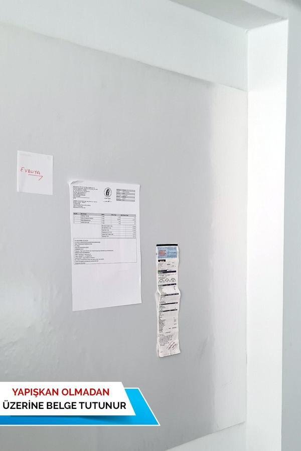 Pi Papers Akıllı Kağıt - 120x300 Cm Beyaz, 2 Adet Yapışkansız Tutunan, Inovatif, Kullanışlı Yazı Tahtası - Image 1