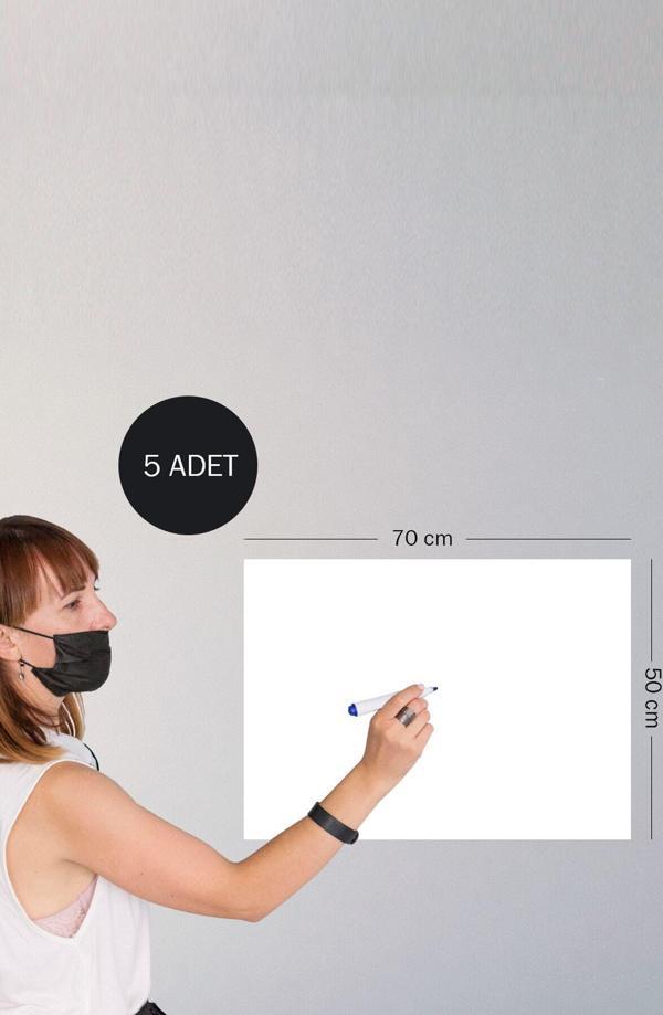 Pi Papers Akıllı Kağıt - 50x70 Cm Beyaz, 5 Adet Not Belge Fotoğraf Tutucu Özellikli, Sihirli İnovatif Pano - Image 1
