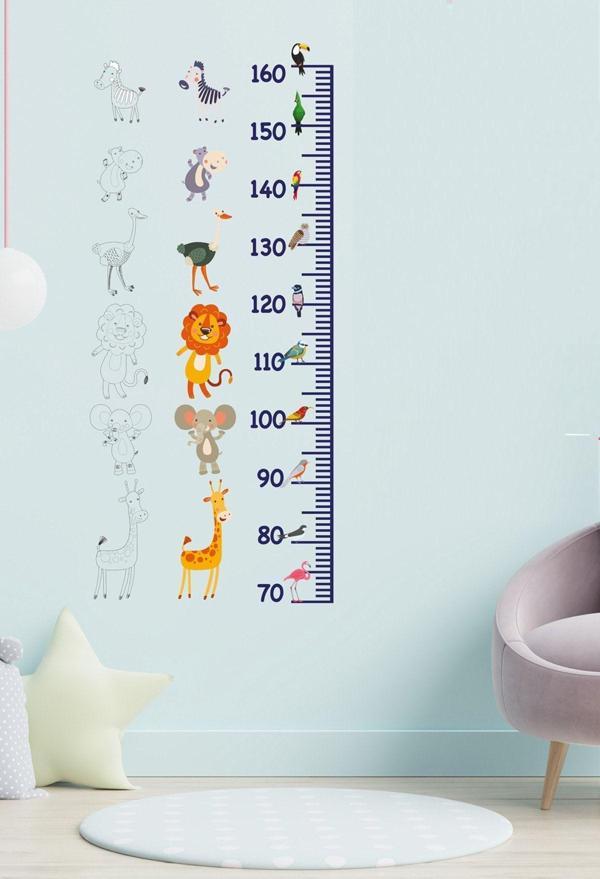 Pi Papers Boyamalı Renkli Boy Ölçer - Yapışkansız Elektrostatik Elektriklenmeyle Tutunan Sihirli Akıllı Kağıt - Image 1
