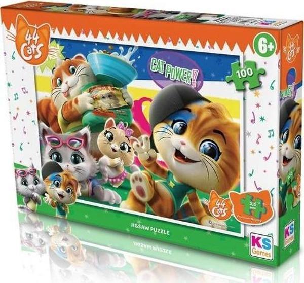 KS Games 100 Parça Puzzle 44 Cats Lisanslı Ürün - Image 1