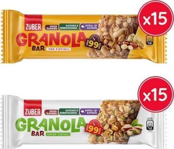 Antep Fıstıklı Granola Bar + Yer Fıstıklı Granola Bar - Image 1