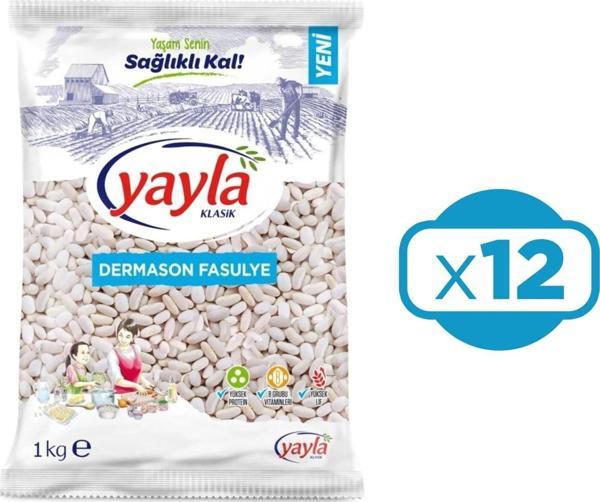 Yayla Dermason Fasulye 1000 gr x 12 Adet - Image 1