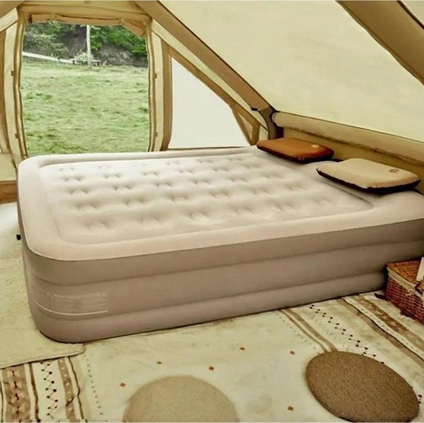 Efsane Kamp Double Yüksek Otomatik Şişen Dahili Pompalı Çift Kişilik Yatak - 203 x 152 x 40 cm - Image 1