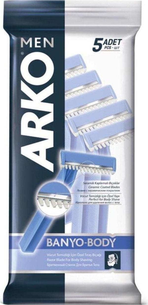 Arko Men Banyo Tıraş Bıçağı 5'li - Image 1