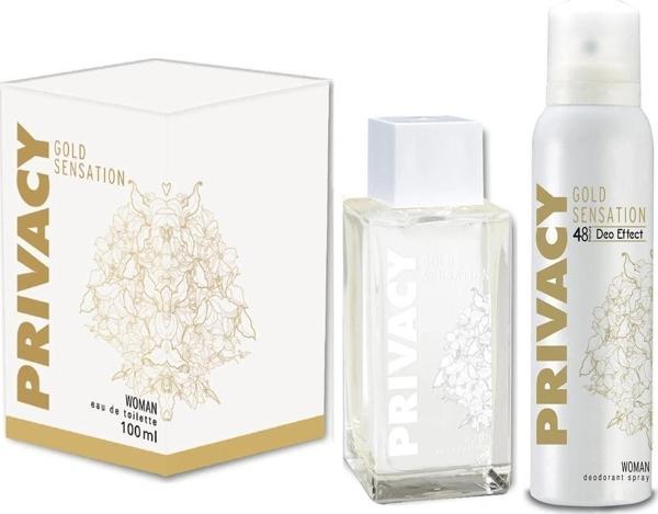 Privacy Gold Woman Edt 100 Ml + Deodorant 150ml - Image 1