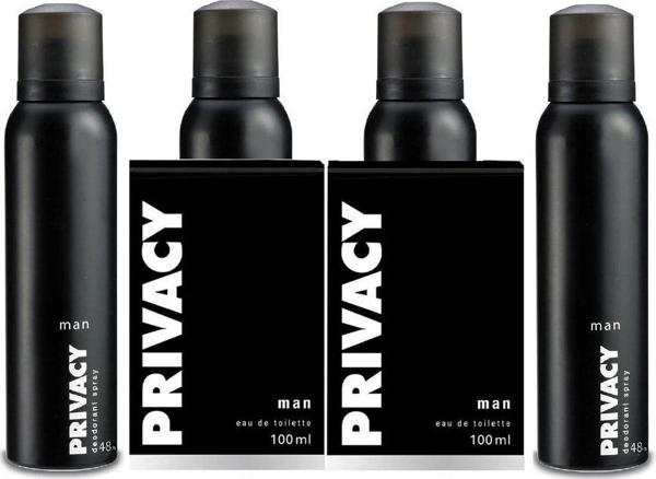 Privacy Man Edt 2 X 100 Ml + Deodorant 4 X 150 Ml - Image 1