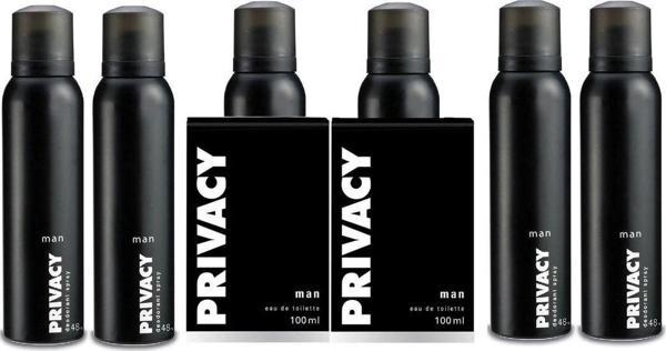 Privacy Man Edt 2 X 100 Ml + Deodorant 6 X 150 Ml - Image 1