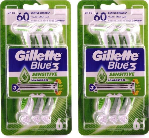 Gillette Blue 3 - 6 Lı Sensitive x 2 adet - Image 1