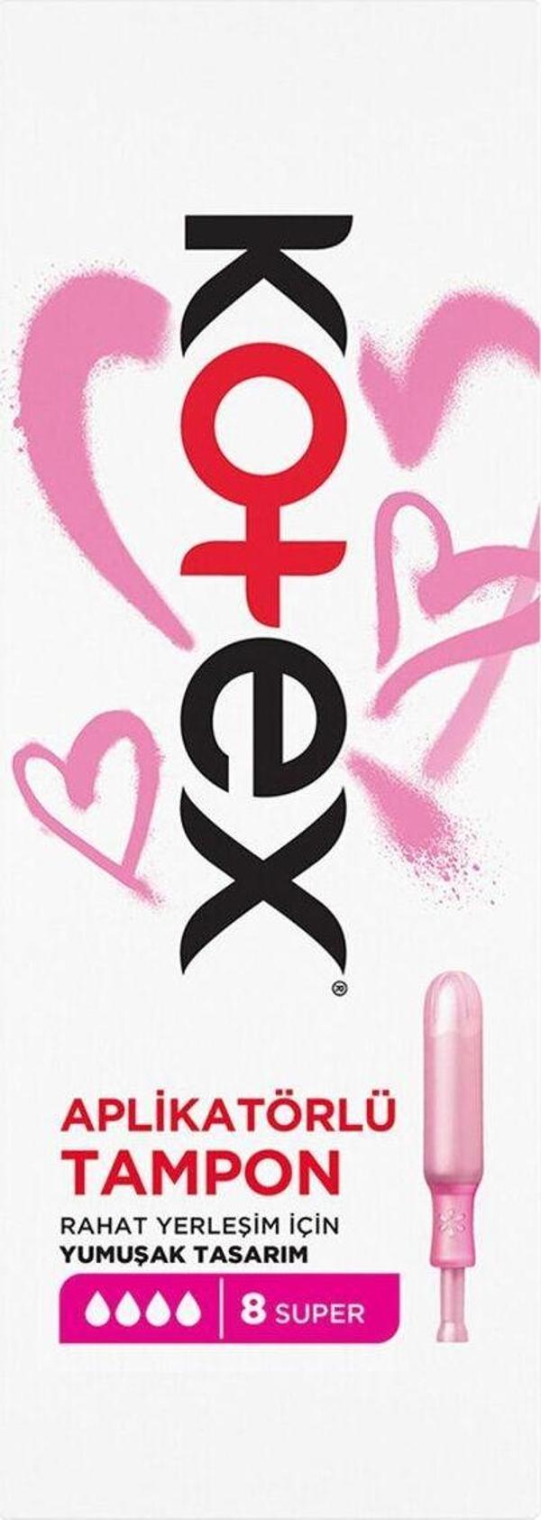 Kotex Aplikatörlü Tampon Süper 8'li - Image 1