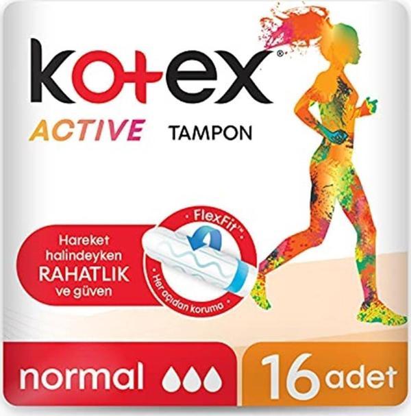 Kotex Tampon Actıve Normal 16 Lı - Image 1