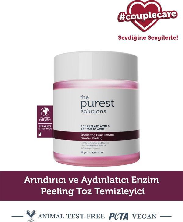 The Purest Solutions Arındırıcı ve Aydınlatıcı Enzim Peeling Toz Temizleyici 55 gr (%0,6 Azelaic Acid & Malic Acid) - Image 1