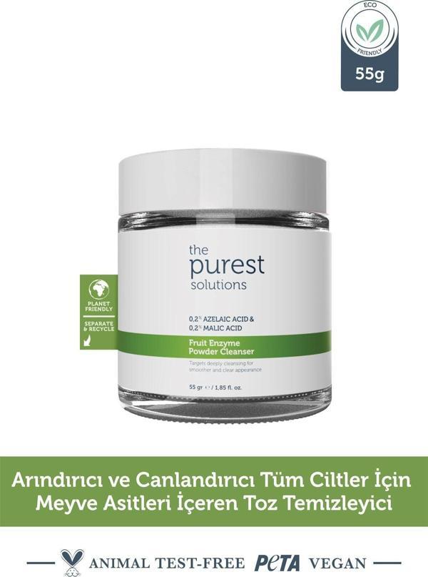 The Purest Solutions Arındırıcı Ve Canlandırıcı Tüm Ciltler Için Meyve Asitleri Içeren Toz Temizleyici 55 Gr - Image 1