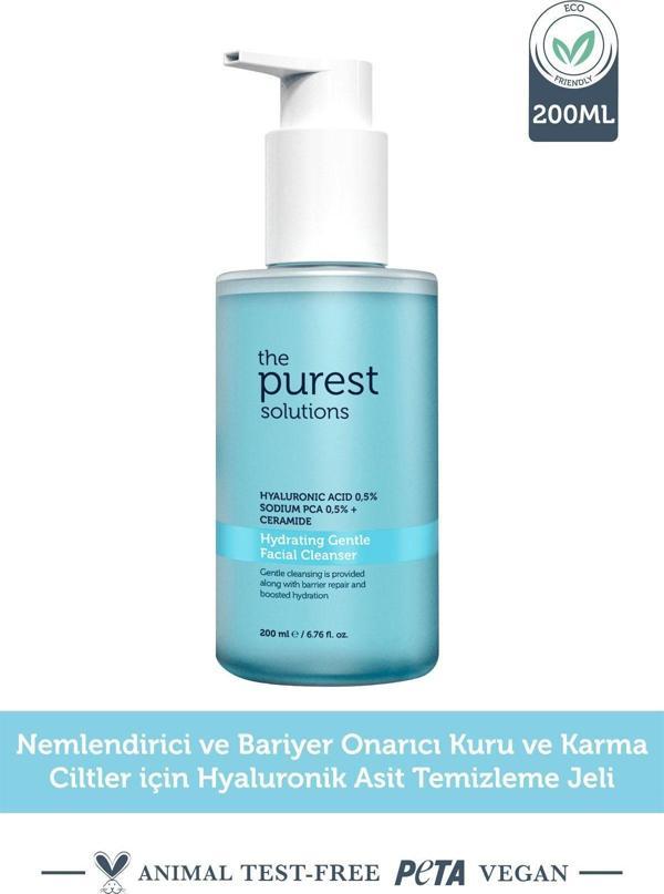 The Purest Solutions Kuru ve Karma Ciltler için Nemlendirici ve Bariyer Onarıcı Temizleme Jeli 200 ml - Image 1
