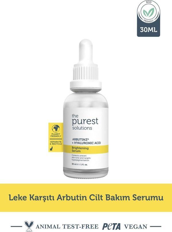 The Purest Solutions Leke Karşıtı Arbutin Cilt Bakım Serumu 30 Ml (arbutin %2 + Hyaluronic Acid) - Image 1